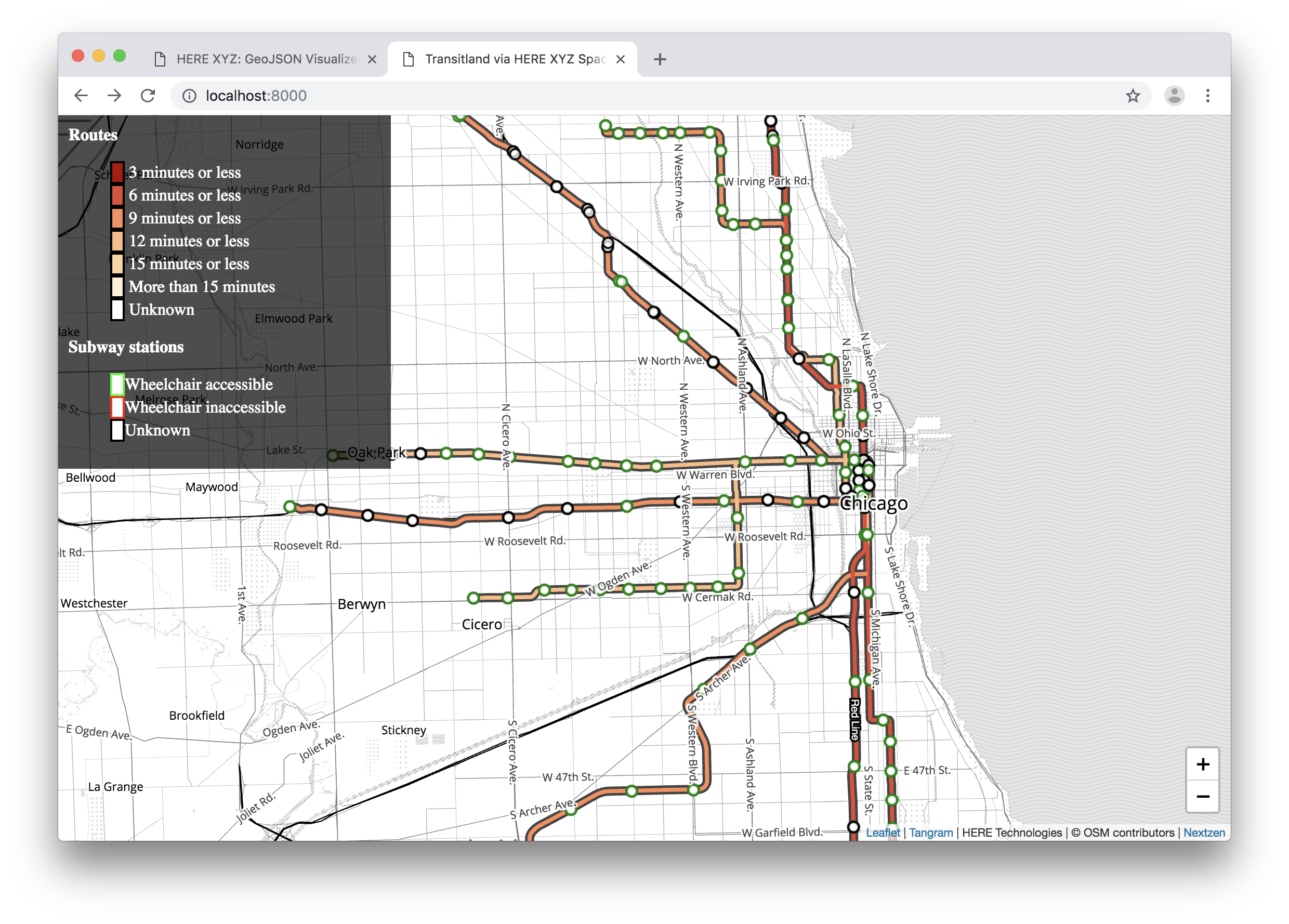 screenshot of tutorial map